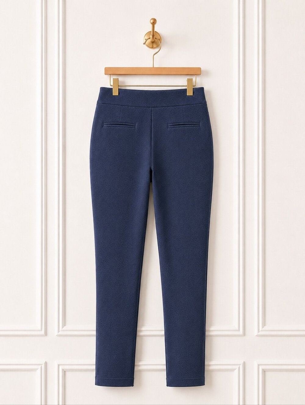 Hilary Radley Denim Look Stretch Pull-On Ankle Pants | Size M | Cotton Blend | - Picture 7 of 9
